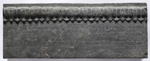 Section of a Coffin Platform: Horizontal Panel, 550-577. China, Northern Qi dynasty (550-577).