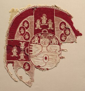 Tunic or Shawl Ornament, 600s. Egypt, Byzantine period, 5th - 7th century. Dyed wool, undyed linen;