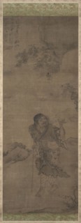 Li Tieguai, 1300s. China, Yuan dynasty (1271-1368). Hanging scroll, ink and color on silk; image: