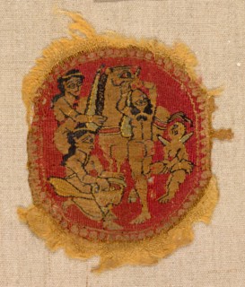 Five Round Segmenta, 650 - 750. Egypt, Umayyad period, mid-7th to mid-8th century. Tapestry weave: