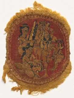 Five Round Segmenta, 650 - 750. Egypt, Umayyad period, mid-7th to mid-8th century. Tapestry weave: