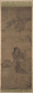 Li Tieguai; Liu Haichan, 1300s. China, Yuan dynasty (1271-1368). Hanging scroll, ink and color on