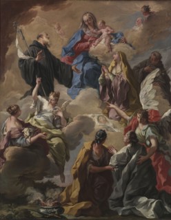 Saints Presenting a Devout Woman to the Virgin and Child, 1720s. Giovanni Battista Pittoni