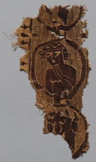 Clavus with Linked Roundels, 400s - 500s. Egypt, Byzantine period, 5th - 6th century. Tabby weave
