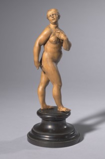 Eve Expelled from Paradise, c. 1640. Leonhard Kern (German, 1588-1662). Wood; overall: 18.6 x 5.2 x
