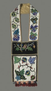 Bandolier (Shoulder) Bag, 1880s?. Northeastern Woodlands, Great Lakes Region, Anishinaabe (Ojibwe)