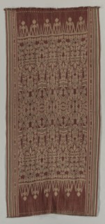Pua (Ceremonial Blanket), late 1800s-early 1900s. Indonesia, Borneo, Sarawak Region, Iban Dyak
