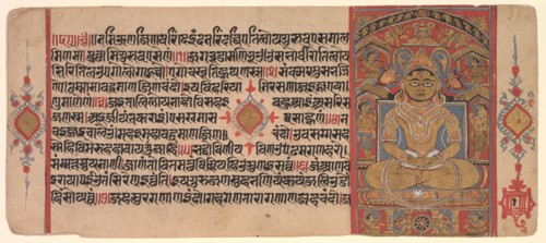 The Tirthankara Adinatha (Risabha), 1500. India, Western Gujarat, 16th century. Painting on paper;