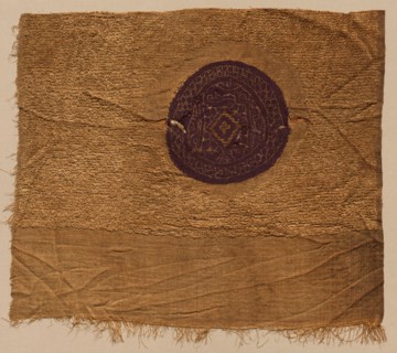 Fragment with Gold Foil, from a Furnishing Fabric, 300s-400s. Egypt, Byzantine period, 4th-5th