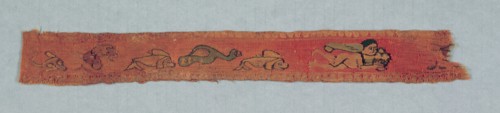 Fragment from a Child's Tunic: Clavus II, 600s - 700s. Egypt, Umayyad period (?), 7th - 8th century