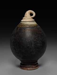 Jar in the Shape of a Fruit, 1100s. Cambodia, Northeast Thai kiln, Khmer Ware, Angkor Wat/Bayon