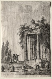 Les Soirées de Rome:  The Stairs, 1763. Hubert Robert (French, 1733-1808). Etching