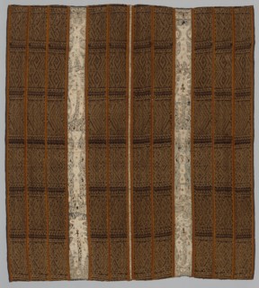 Tapis (Garment), 1800s. Indonesia, Sumatra, Lampung, 19th century. Tabby weave, warp ikat; cotton /