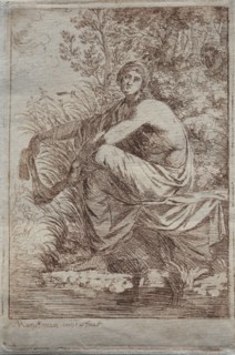 Musidora, c. 1775. Alexander Runciman (British, 1736-1785). Etching