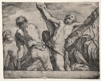 The Martyrdom of St. Andrew. Claude Vignon (French, 1593-1670). Etching