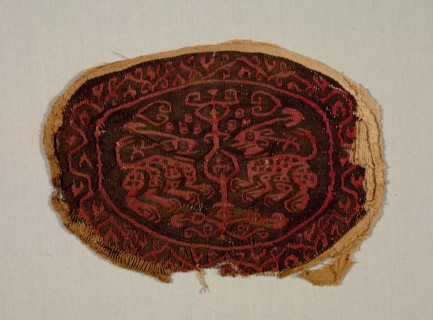 Two Confronted Animals from a Tunic, 700s-800s. Egypt, Islamic period, Abbasid, 8th - 9th century.
