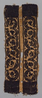 Sleeve Band from a Tunic, 400s - 500s. Egypt, Byzantine period, 5th - 6th century. Tabby weave with