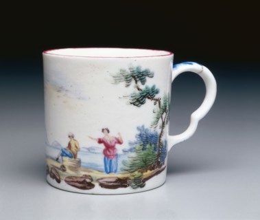 Cup and Saucer, c. 1775. Sceaux Factory (French). Soft-paste porcelain; overall: 6.1 x 8.6 x 6.3 cm