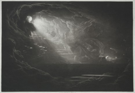 Paradise Lost:  The Creation of Light, 1824. John Martin (British, 1789-1854). Mezzotint