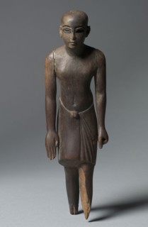 Statuette of a Man, c. 1391-1353 BC. Egypt, New Kingdom, Dynasty 18, reign of Amenhotep III. Ebony