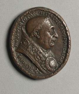 Portrait of Pope Paul II Barbo (obverse) and (reverse), c. 1468. Cristoforo di Geremia (Italian,