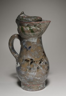 Covered Ewer, 1878-1882. Haviland Factory at Auteuil (French), Charles Midoux (French). Earthenware