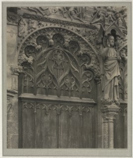 Bourges Cathedral: Crypt Under Nave, c. 1900. Frederick H. Evans (British, 1853-1943). Platinum