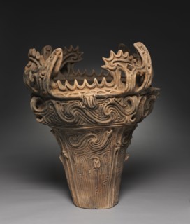 Flame-Style Storage Vessel, c. 2500 BC. Japan, Middle Jomon Period (c. 10,500-c. 300 BC).