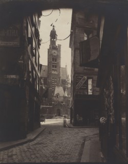 Rue de la Montagne-Sainte-Geneviève, 1898. Eugène Atget (French, 1857-1927). Albumen print, gold