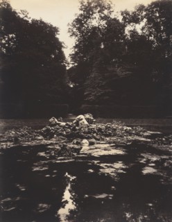 Versailles, Fountain of Enceladus, 1922-1923. Eugène Atget (French, 1857-1927). Albumen print, gold