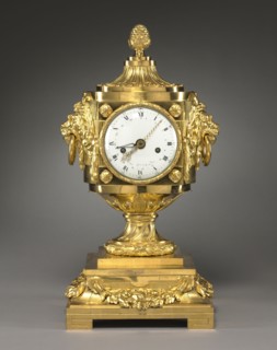Clock, c. 1785. Robert Osmond (French, 1711-1789), Robert Robin (French, 1742-1799). Gilt bronze;