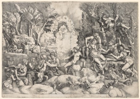The Death of Procris, c. 1540. Giorgio Ghisi (Italian, 1520-1582), after Giulio Romano (Italian,