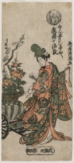 Kametani Jujiro as the Shirabyoshi Dancer Yuya, c. early 1760s. Torii Kiyomitsu (Japanese,