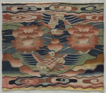 Rank Badge with Mandarin Ducks, c. 1500-1550. China, Ming dynasty (1368-1644). K'o-ssu: silk and