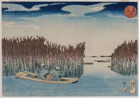 Omori, from the series Famous Places in the Eastern Capital, early 1830s. Utagawa Kuniyoshi