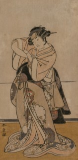 Actor Yamashita Yaozo. Katsukawa Shunsho (Japanese, 1726-1792). Color woodblock print; sheet: 30 x