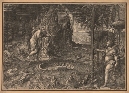 Allegory of Life, 1561. Giorgio Ghisi (Italian, 1520-1582). Engraving; image: 38.1 x 54.4 cm (15 x