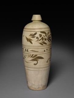 Meiping (Plum Blossom Vase):  Cizhou Ware, 12th-13th Century. China, Northern Song dynasty