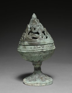Incense Burner (Boshan Lu), 200-100 BC. China, Western Han dynasty (202 BC-AD 9). Bronze; diameter: