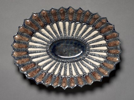 Oval Dish, late 1500s. Circle of Bernard Palissy (French, 1510-1589). Lead-glazed earthenware;