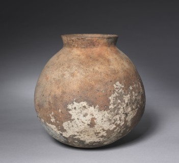Short-necked Storage Jar, 600s-300s BC. Korea, Bronze Age (1000-300 BC). Earthenware; outer