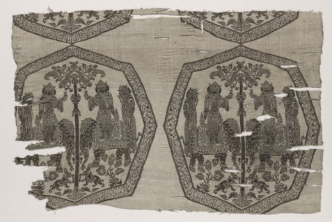 Fragment, 1000s - 1100s. Iran, late Buyid -Seljuk period, 11th - 12th century. Compound weave;