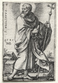 St. Philip, 1545-1546. Hans Sebald Beham (German, 1500-1550). Engraving