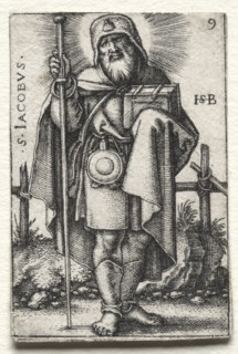 St. James the Great, 1545-1546. Hans Sebald Beham (German, 1500-1550). Engraving