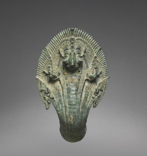 Naga Finial, 1100s. Cambodia, Angkor Wat Period, 12th century. Bronze; overall: 29.2 x 15.2 x 15.2