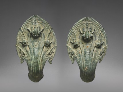 Naga Finial, 1100s. Cambodia, Angkor Wat Period, 12th century. Bronze; overall: 29.2 x 15.2 x 15.2
