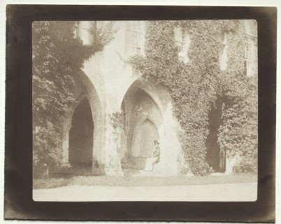 Calvert Jones Seated in the Sacristy of Lacock Abbey, 1845. William Henry Fox Talbot (British,