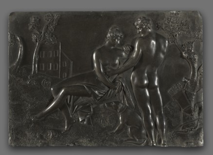 Venus and Adonis, mid-1700s. Follower of Georg Raphael Donner (Austrian, 1693-1741). Lead; overall: