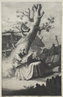 St. Jerome. Jan Georg van Vliet (Dutch, c. 1610-1635). Etching