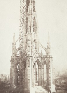 Sun Pictures in Scotland, plate 2: Scott Monument Under Construction, 1844. William Henry Fox